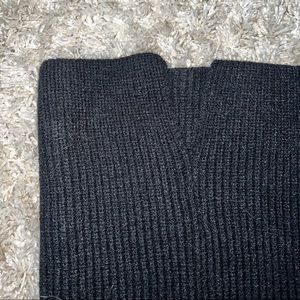 Black sweater tube top